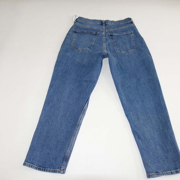Old Navy Women's Extra High Rise Curvy Straight Jeans Size 8 Petite NWT Blue 8P - Picture 7 of 8